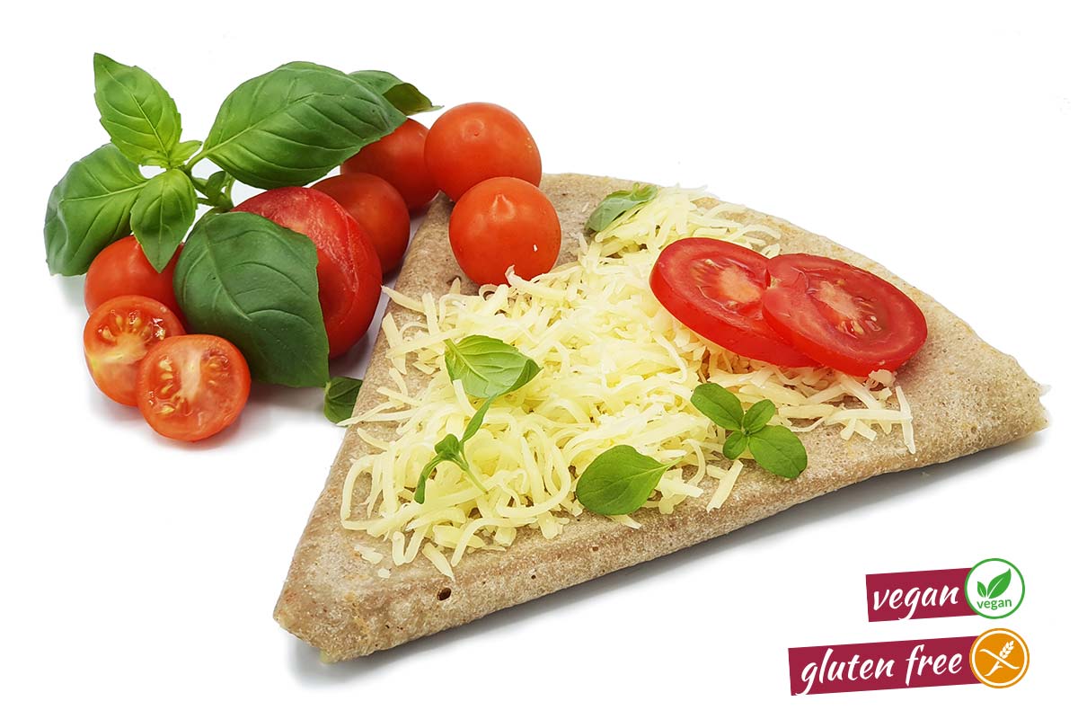 Foodally French Galettes pesto peppers mushrooms